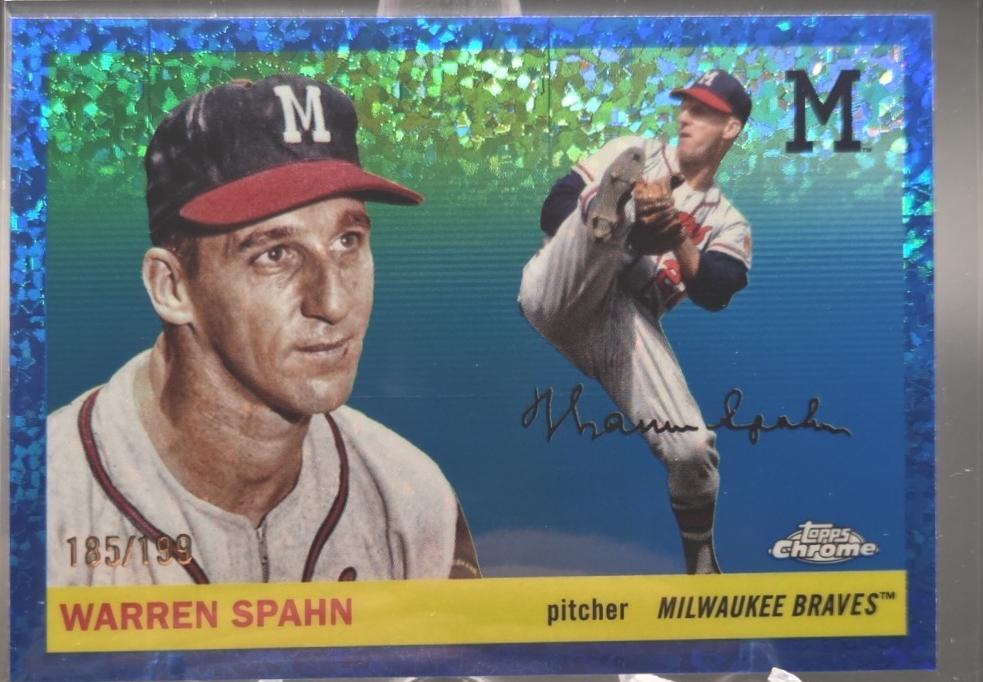 Warren Spahn [Blue Mini-Diamond Refractor] #353