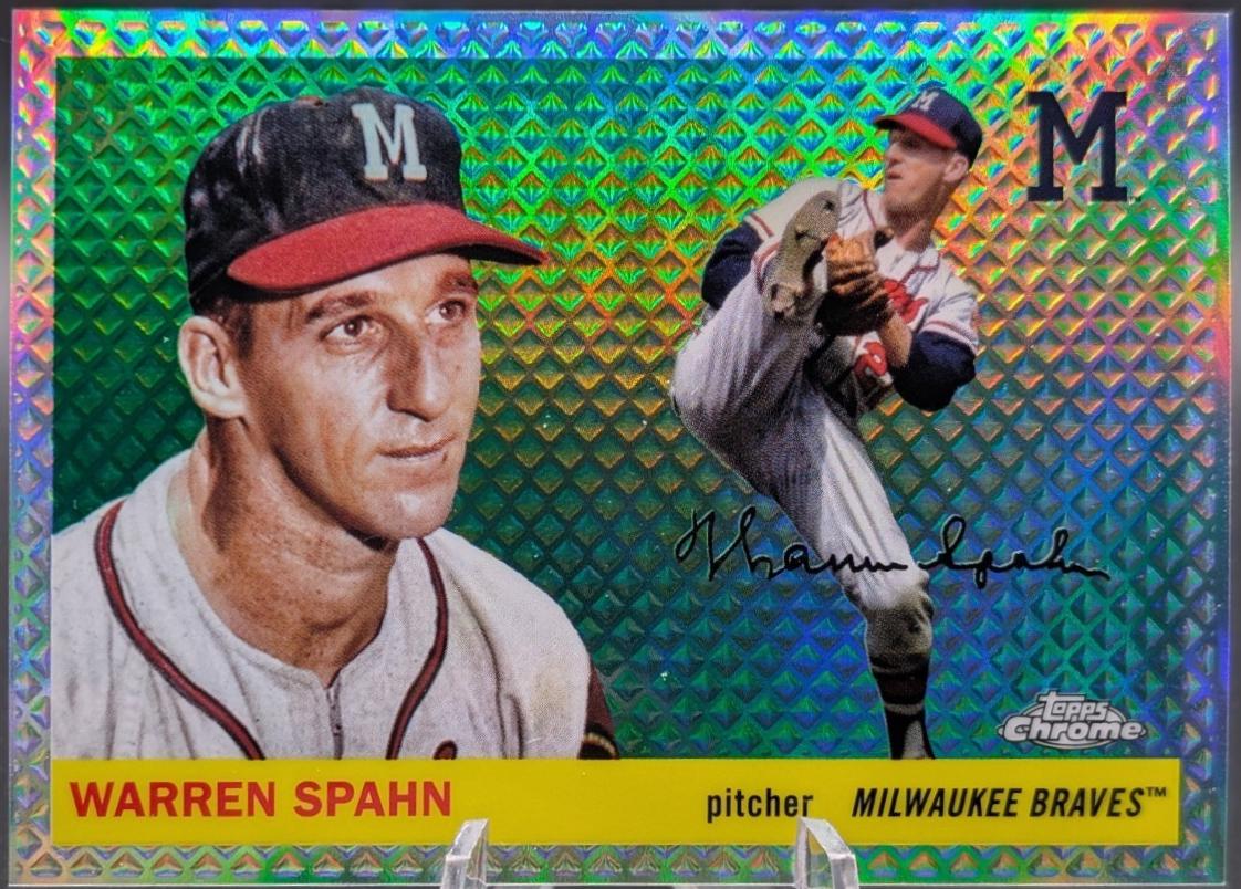 Warren Spahn [Diamond Etch Refractor] #353