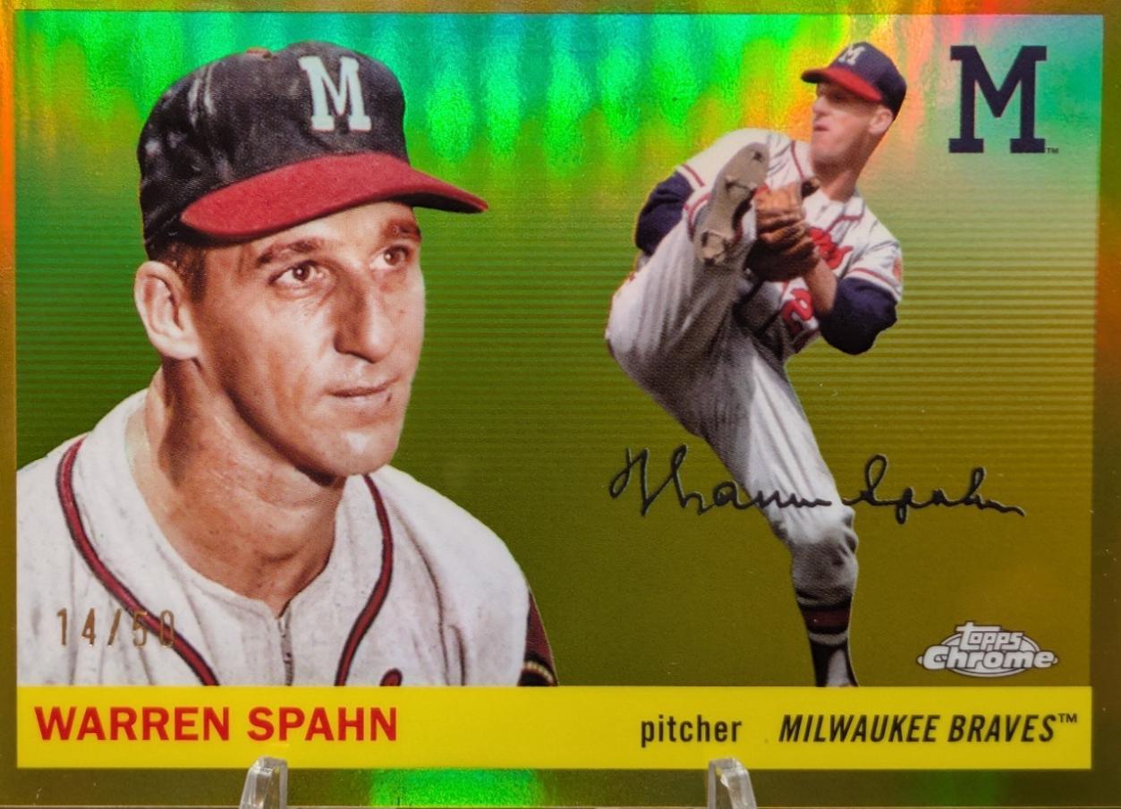 Warren Spahn [Gold Wave] #353