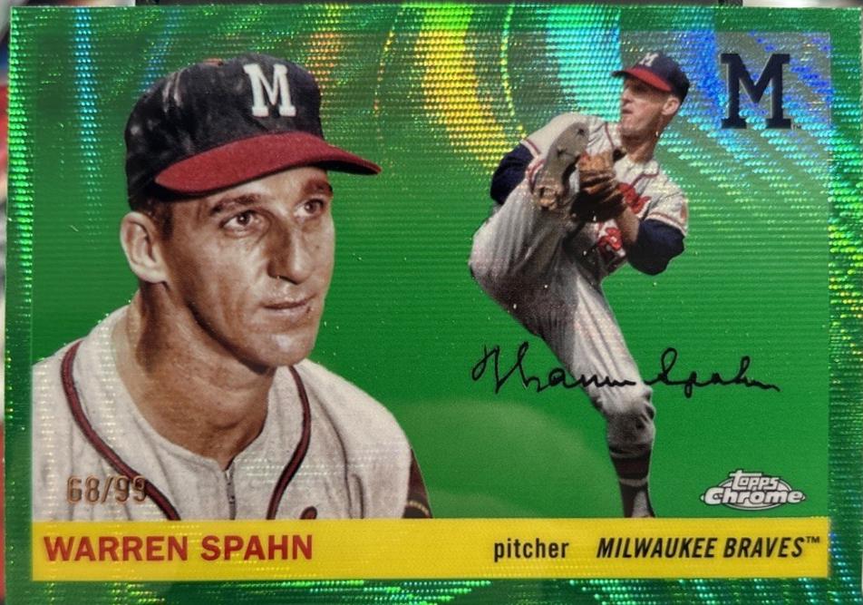 Warren Spahn [Green Wave Refractor] #353