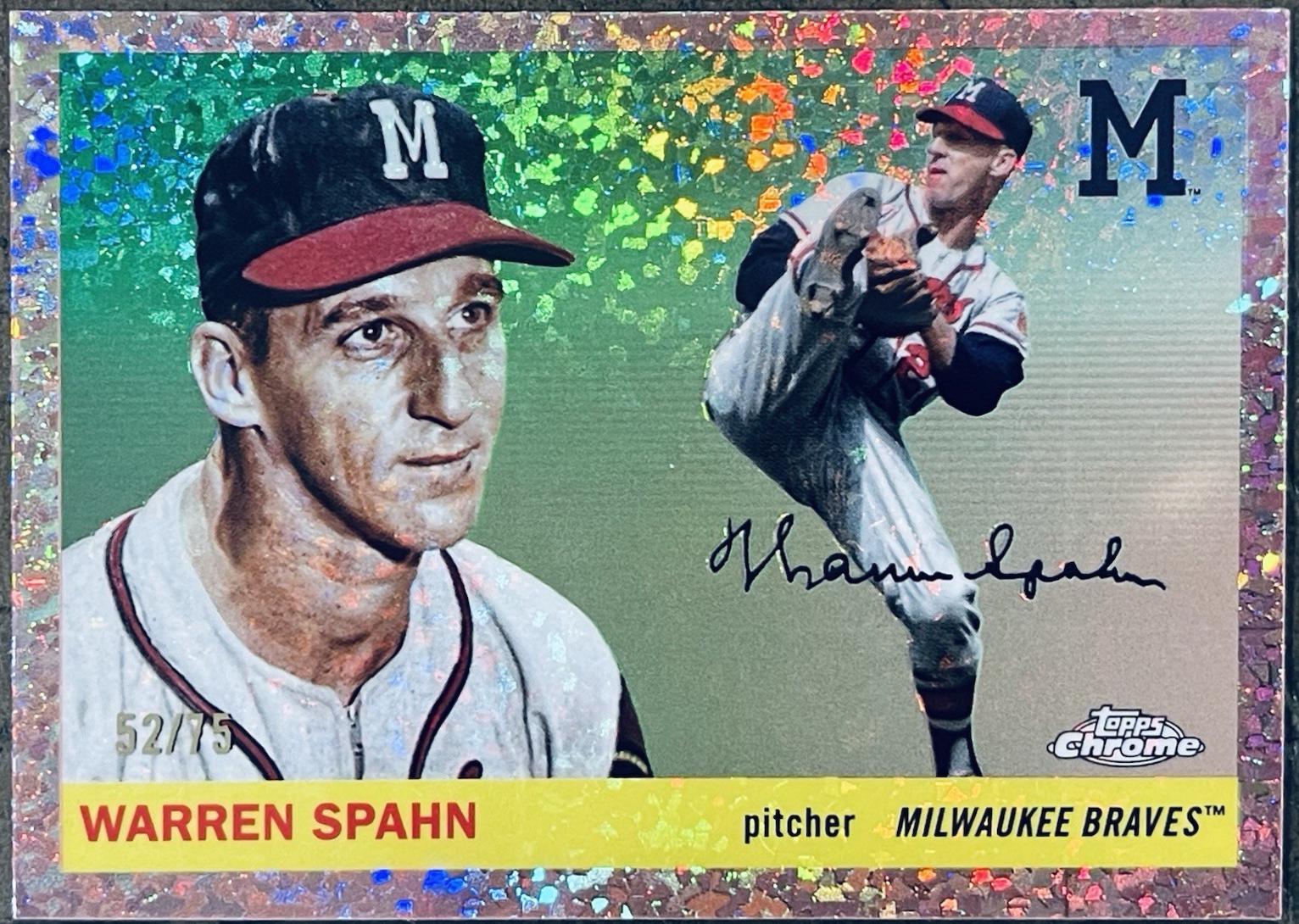Warren Spahn [Rose Gold Mini-Diamond Refractor] #353