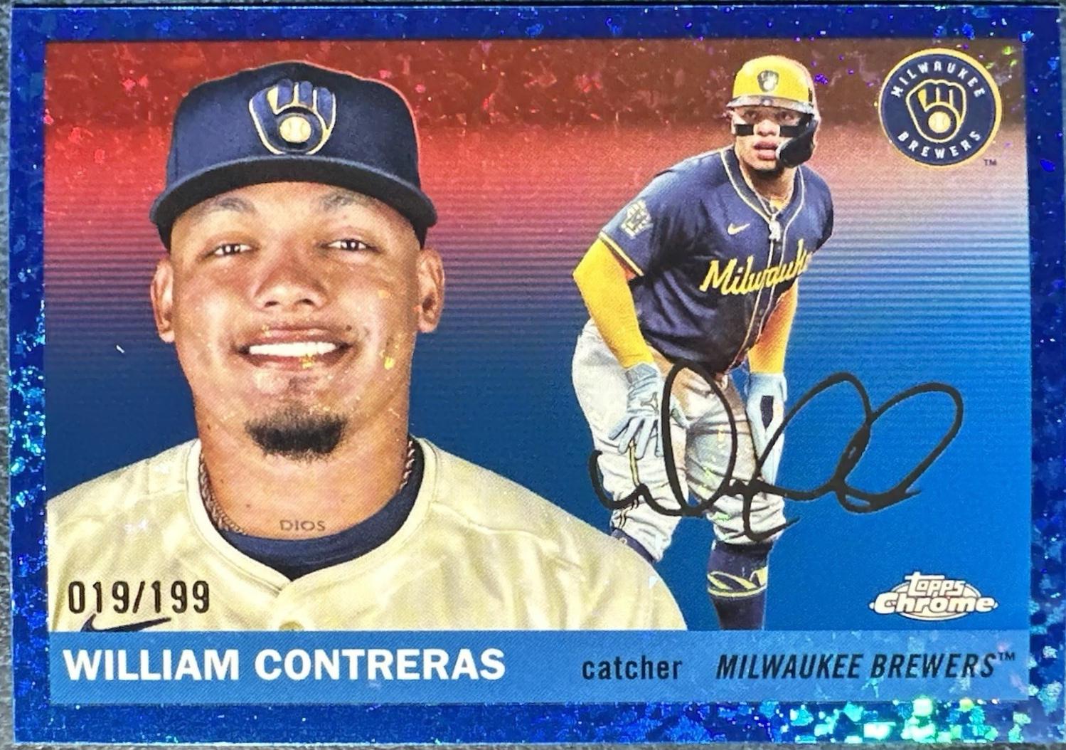 William Contreras [Blue Mini-Diamond Refractor] #46