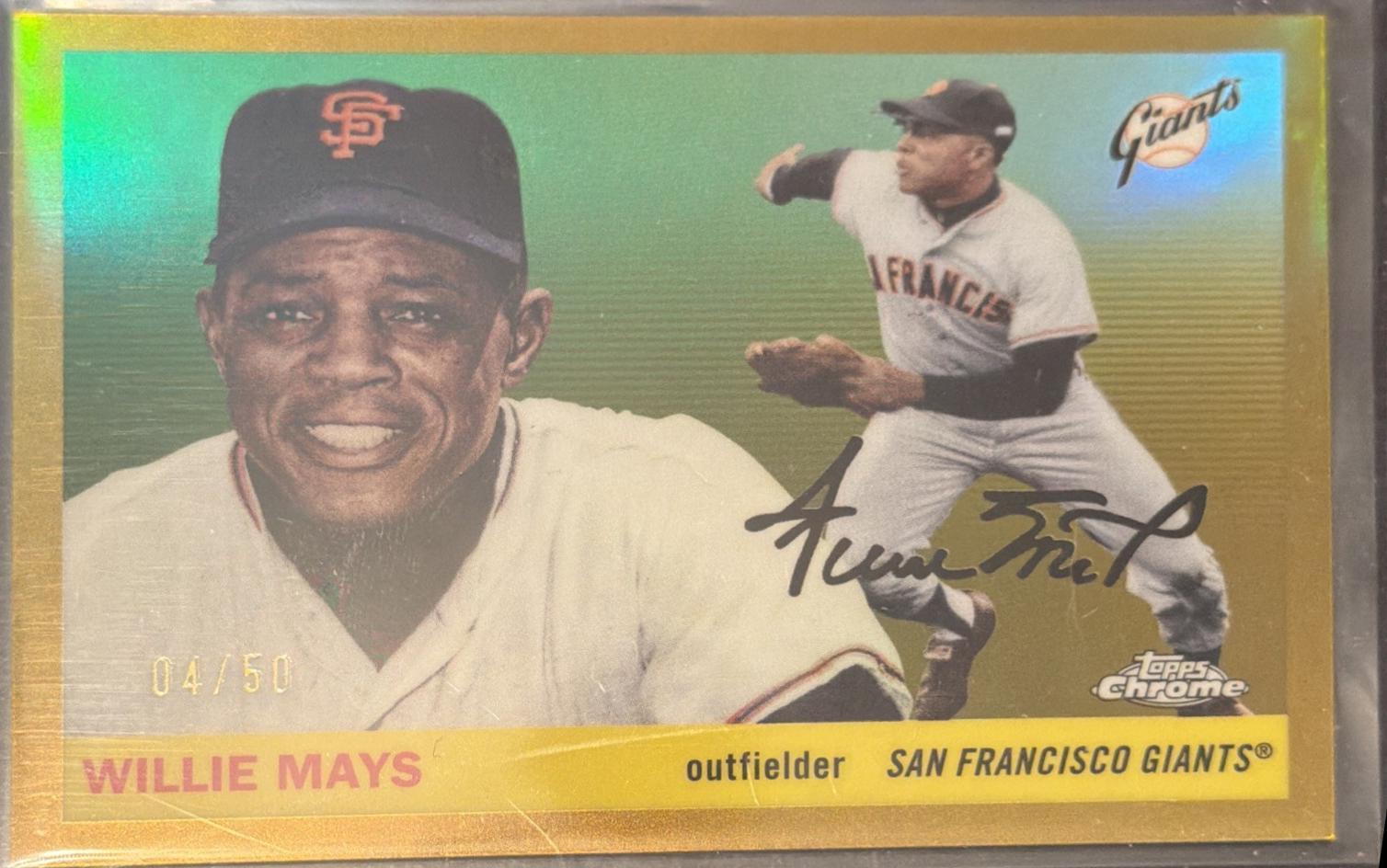 Willie Mays [Gold Refractor] #469