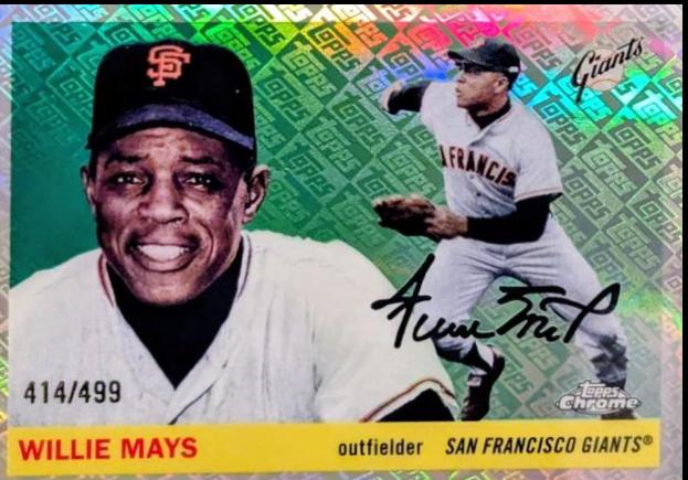 Willie Mays [Topps Refractor] #469