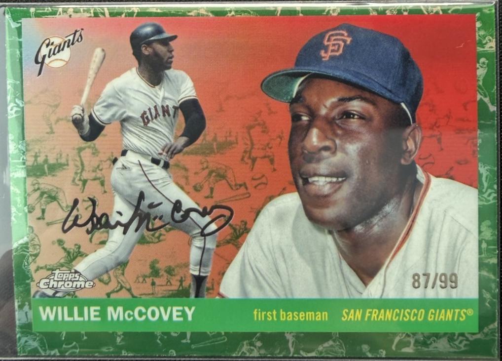 Willie McCovey [Toile White Green Refractor] #404