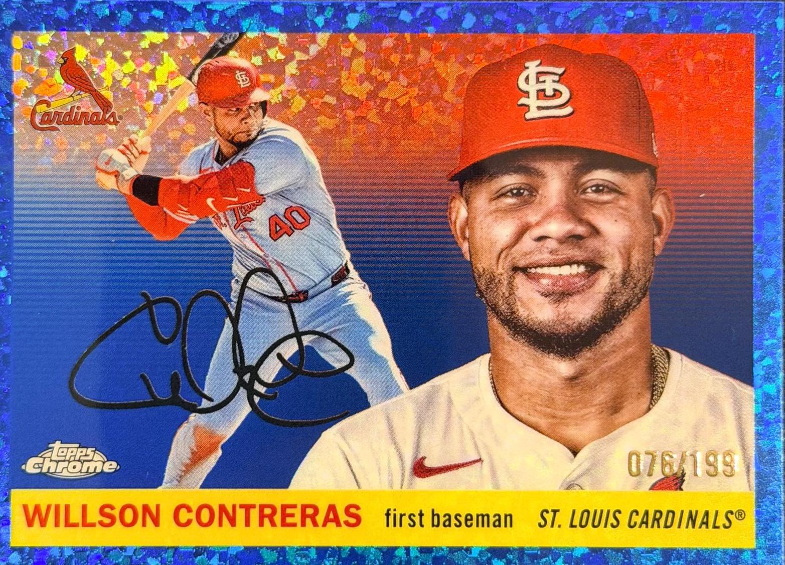 Willson Contreras [Blue Mini-Diamond Refractor] #108