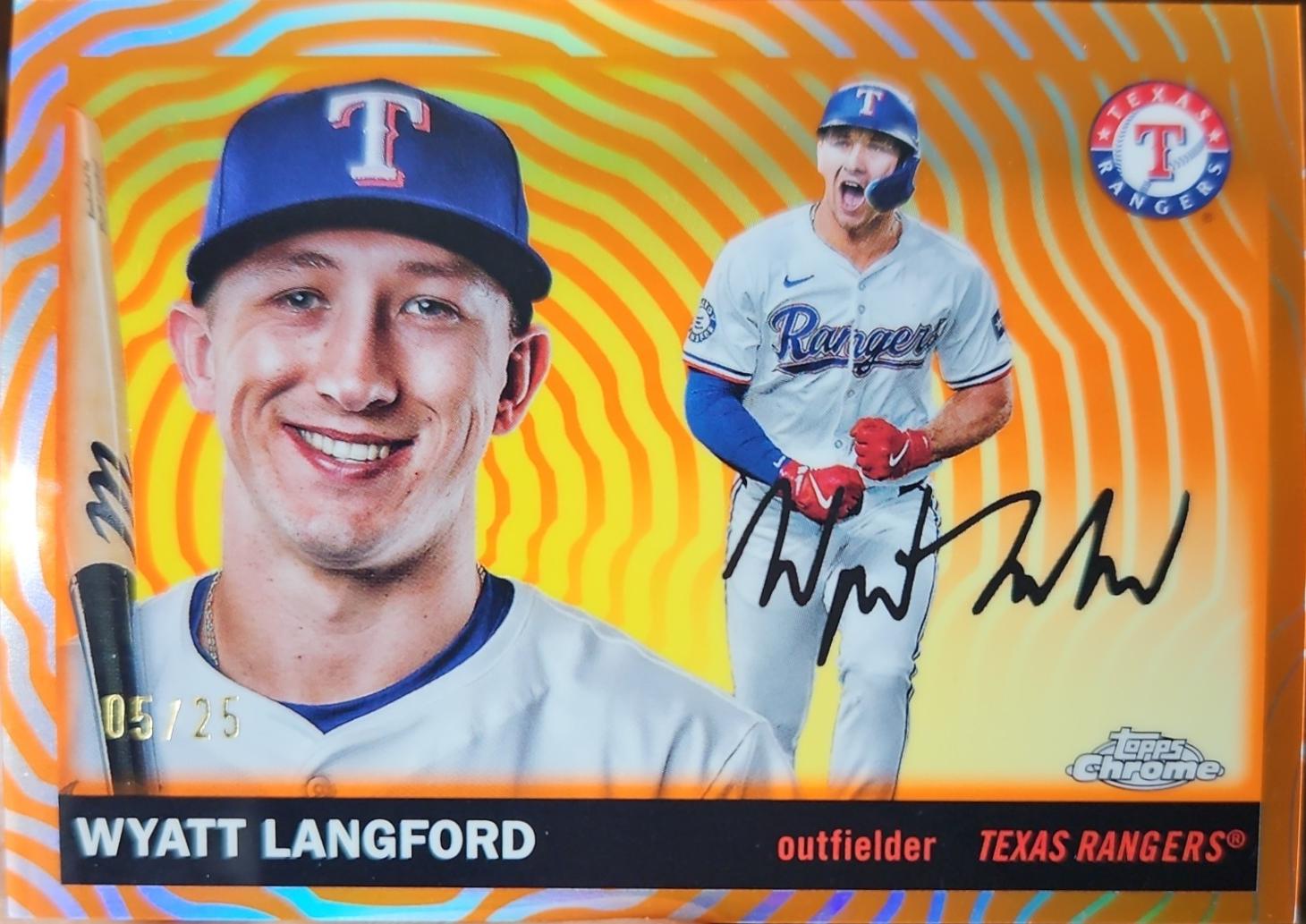 Wyatt Langford [Orange Vibrations Refractor] #142