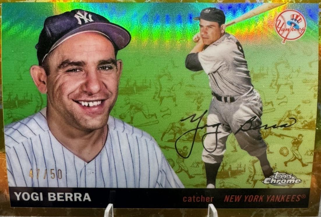 Yogi Berra [Toile Cream Gold Refractor] #450