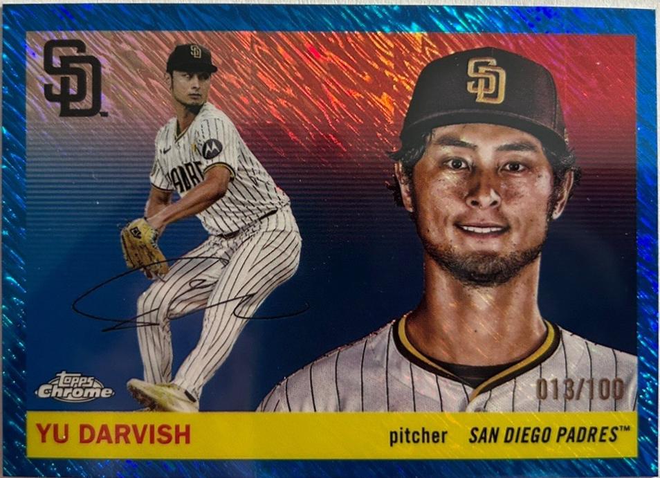 Yu Darvish [Blue Shimmer Refractor] #150