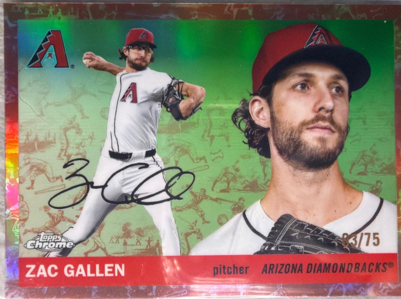 Zac Gallen [Toile Cream Rose Gold Refractor] #38