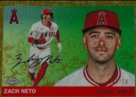 Zach Neto [Toile Cream Gold Refractor] #62