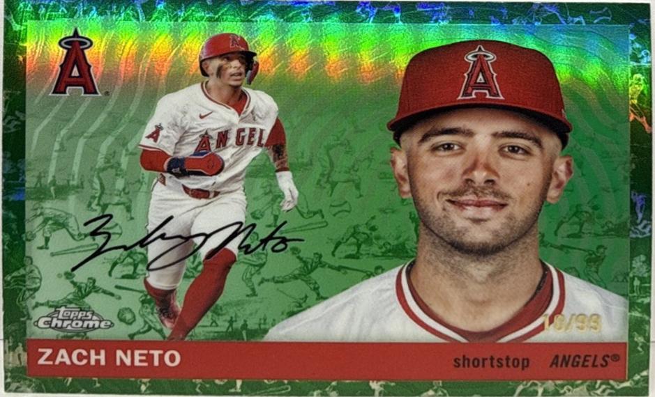 Zach Neto [Toile White Green Refractor] #62