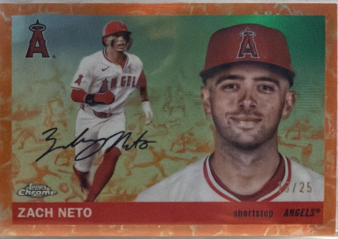 Zach Neto [Toile White Orange Refractor] #62