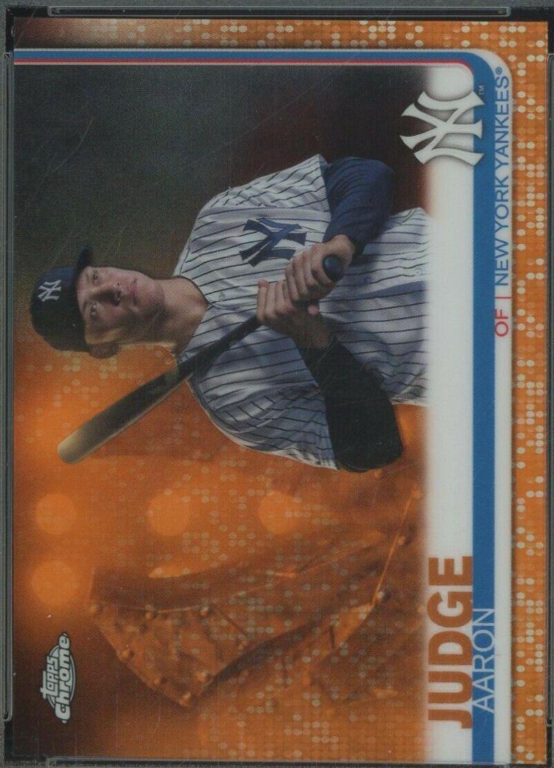 Aaron Judge [Bat on Shoulder Orange Refractor] #100