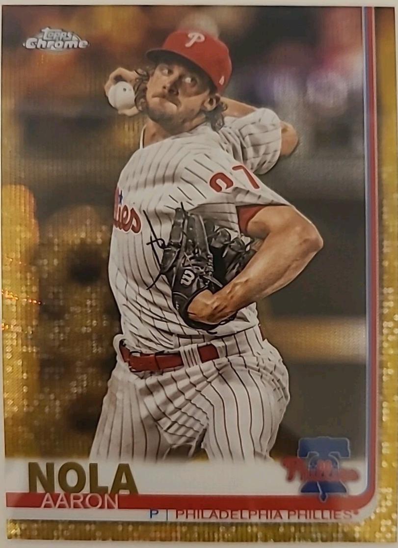 Aaron Nola [Gold Wave Refractor] #176