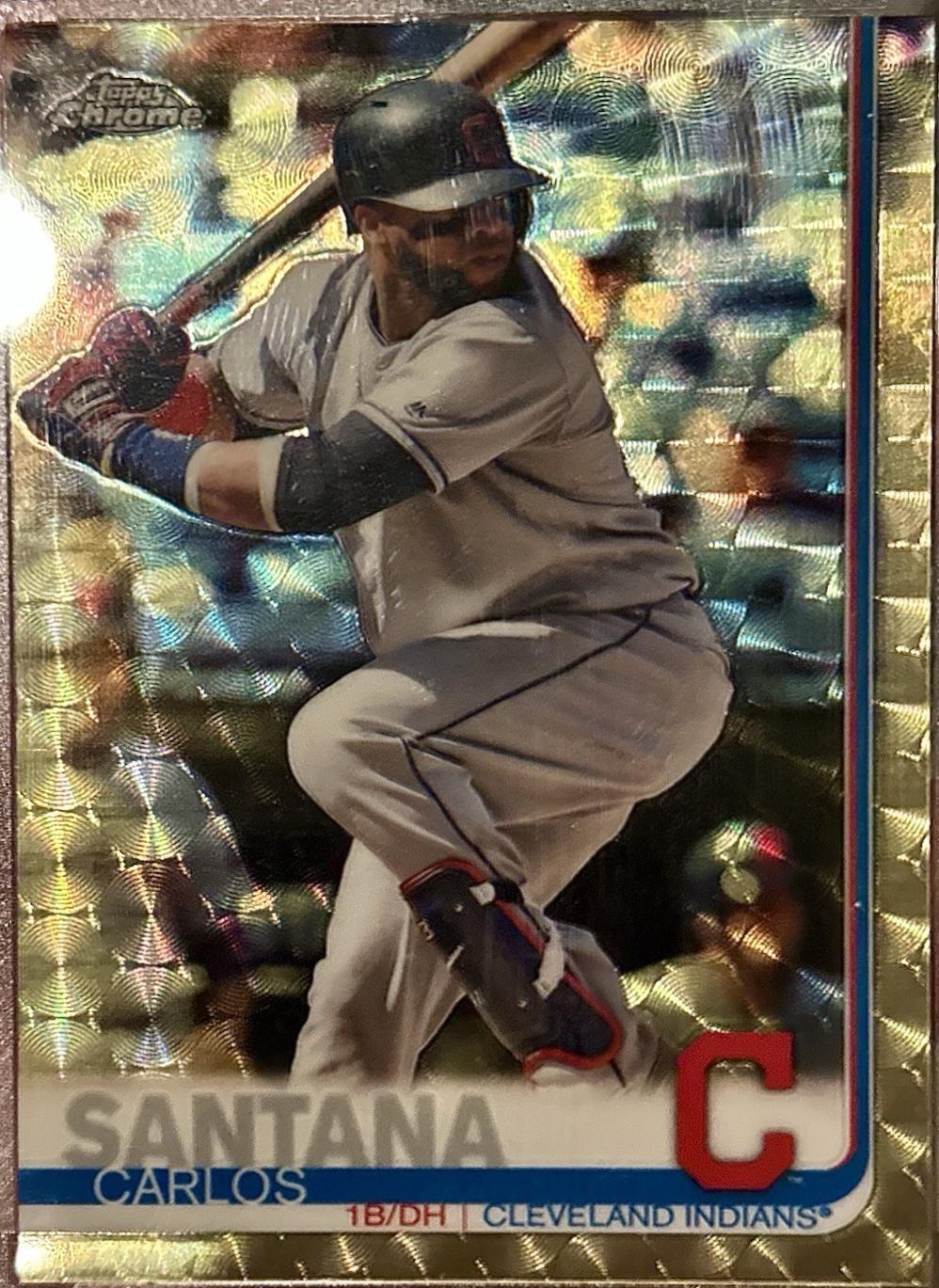 Carlos Santana [Gold Refractor] #44