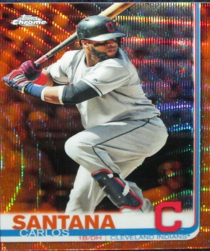 Carlos Santana [Orange Refractor] #44