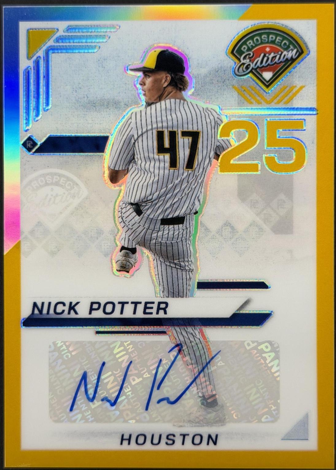 Nick Potter [Gold Holo Ticket Signature] #54