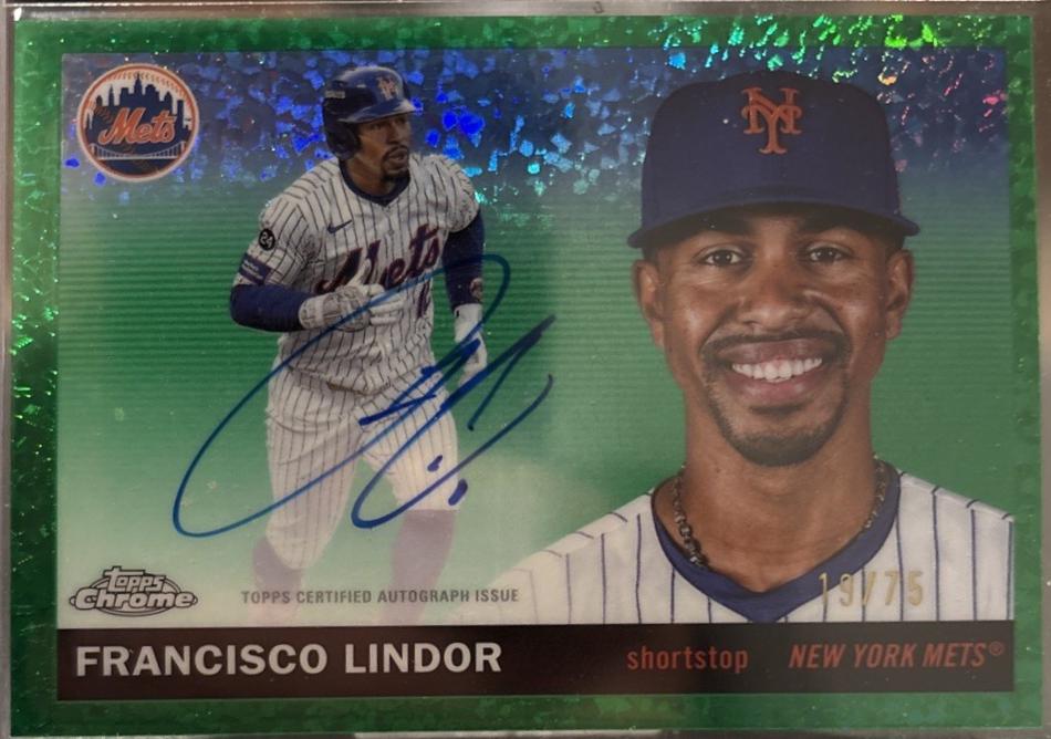 Francisco Lindor [Green Mini-Diamond] #CPA-FLI