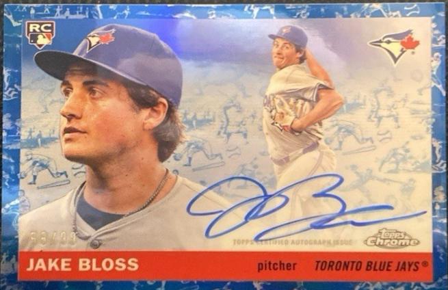 Jake Bloss [Toile Cream Blue Refractor] #CPA-JBL