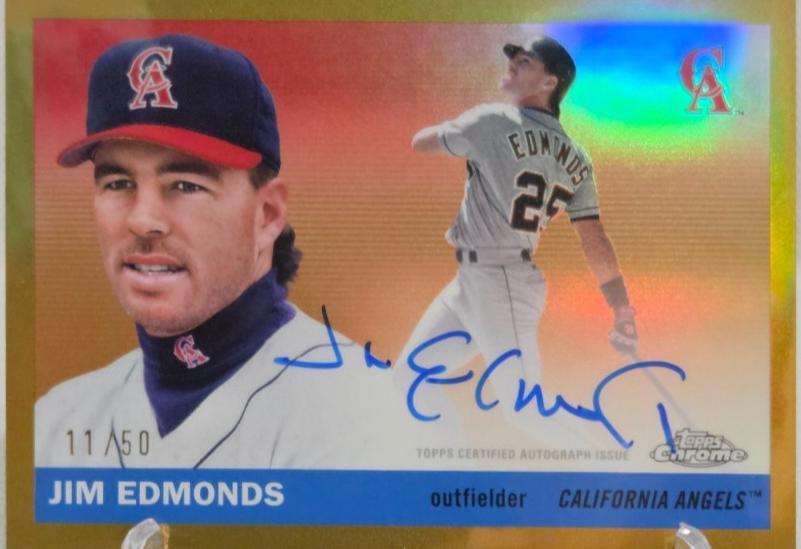 Jim Edmonds [Gold Refractor] #CPA-JE