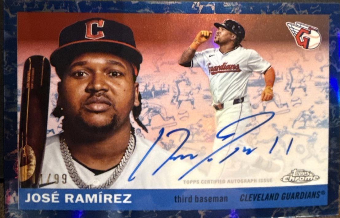 Jose Ramirez [Toile Cream Blue Refractor] #CPA-JRA