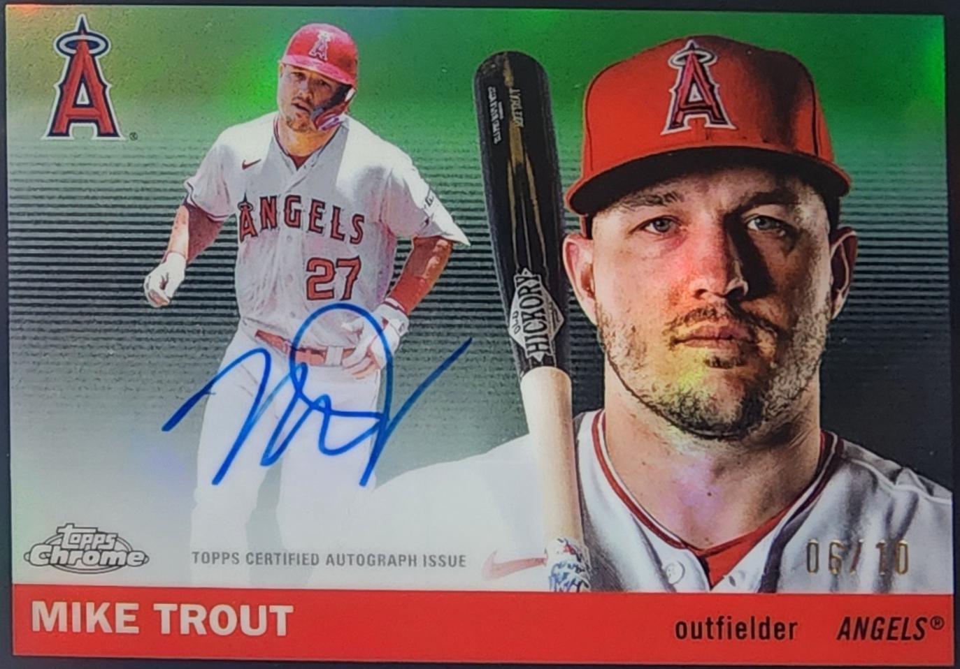 Mike Trout [Black Refractor] #CPA-MT