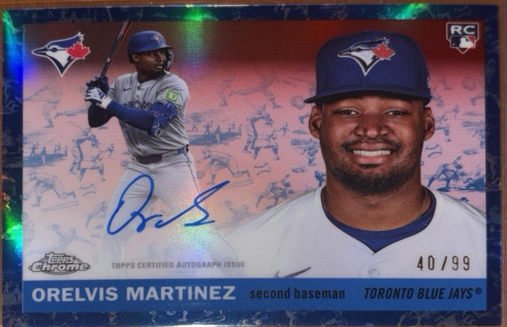 Orelvis Martinez [Toile Cream Blue Refractor] #CPA-OM