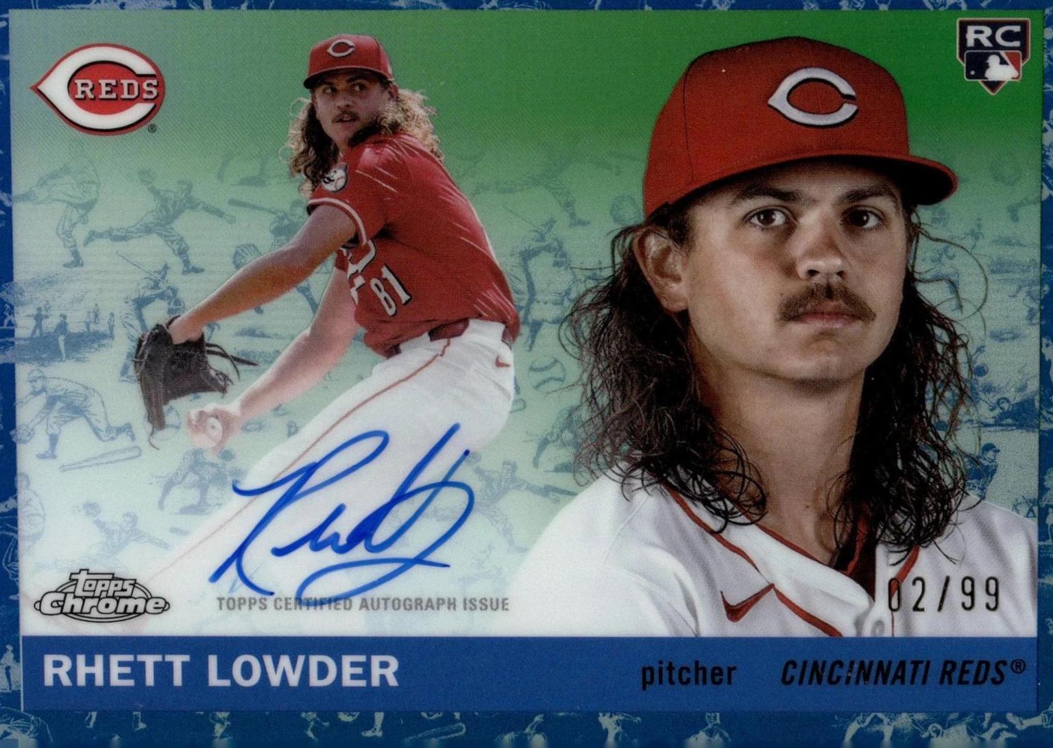 Rhett Lowder [Toile Cream Blue Refractor] #CPA-RL