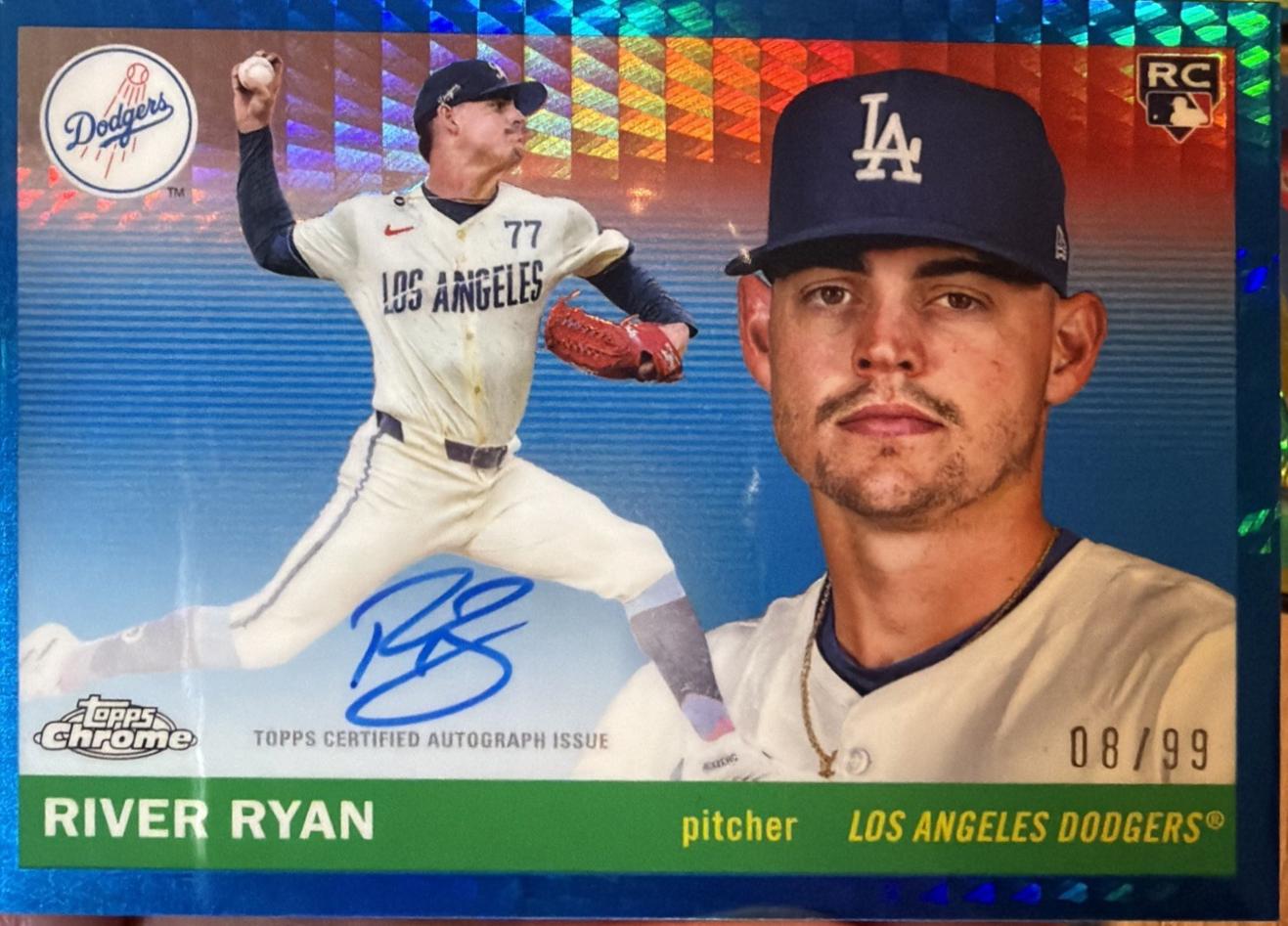 River Ryan [Toile Cream Blue Refractor] #CPA-RR