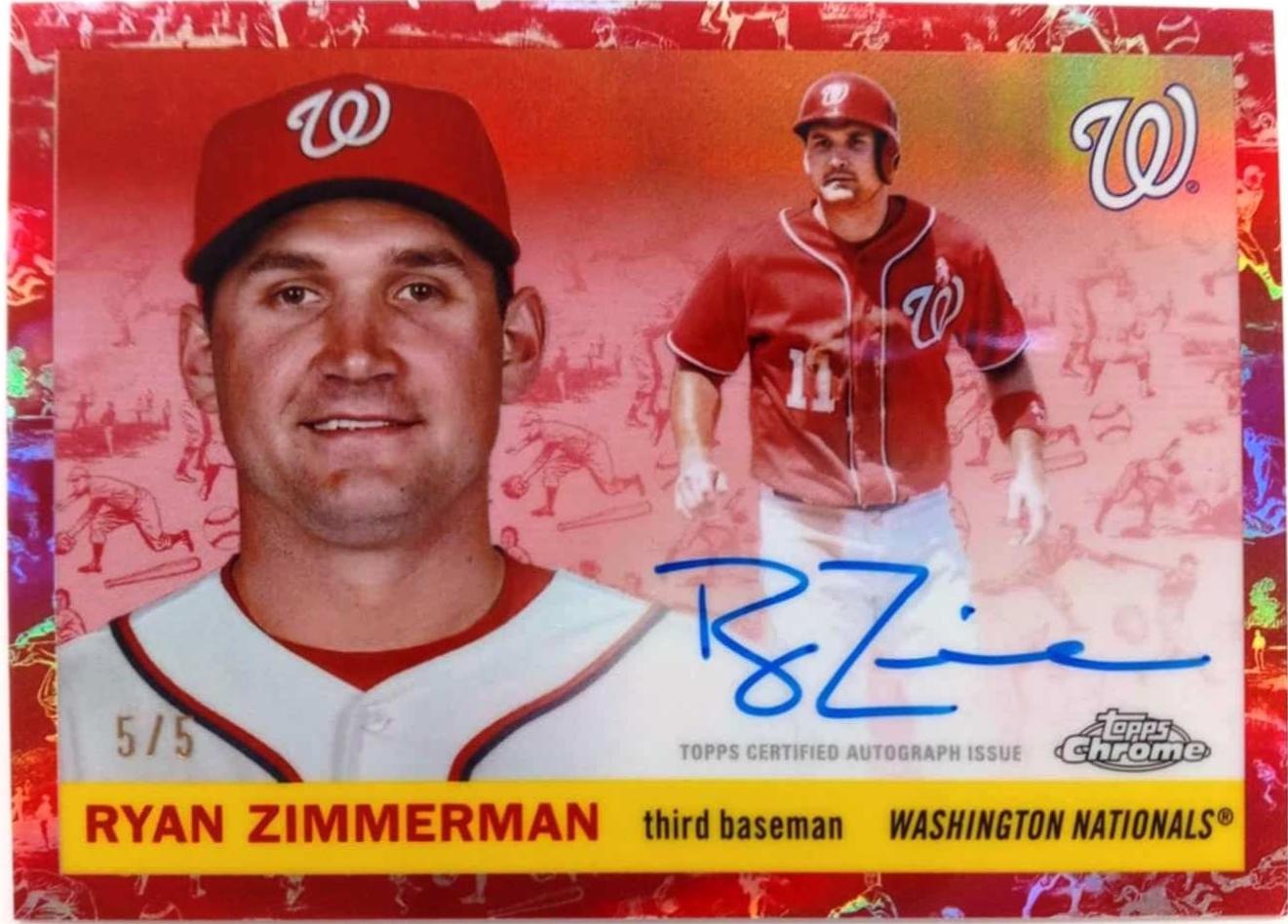 Ryan Zimmerman [Toile Cream Red Refractor] #CPA-RZ