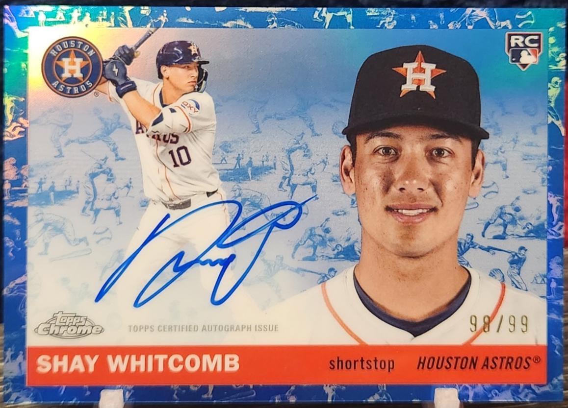 Shay Whitcomb [Toile Cream Blue Refractor] #CPA-SW