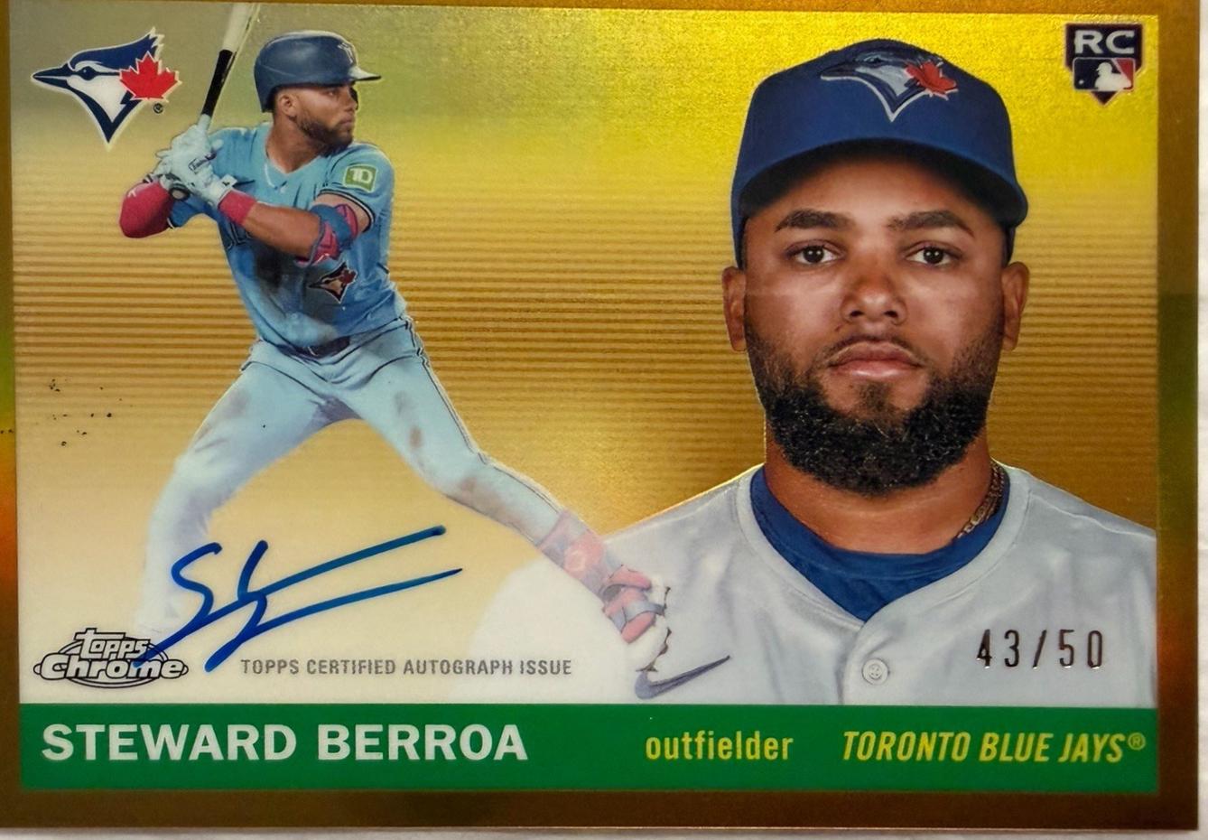 Steward Berroa [Gold Refractor] #CPA-SB