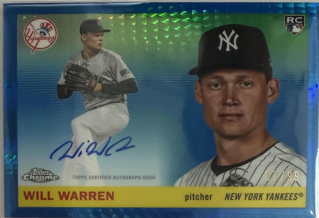 Will Warren [Toile Cream Blue Refractor] #CPA-WWA