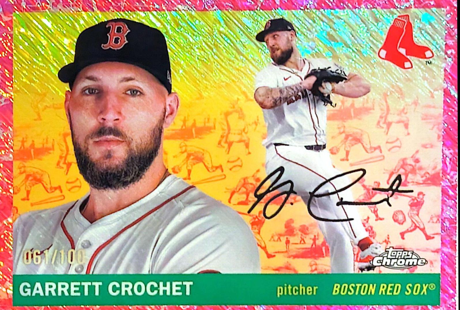 Garrett Crochet [Toile Cream Fuchsia Shimmer] #84