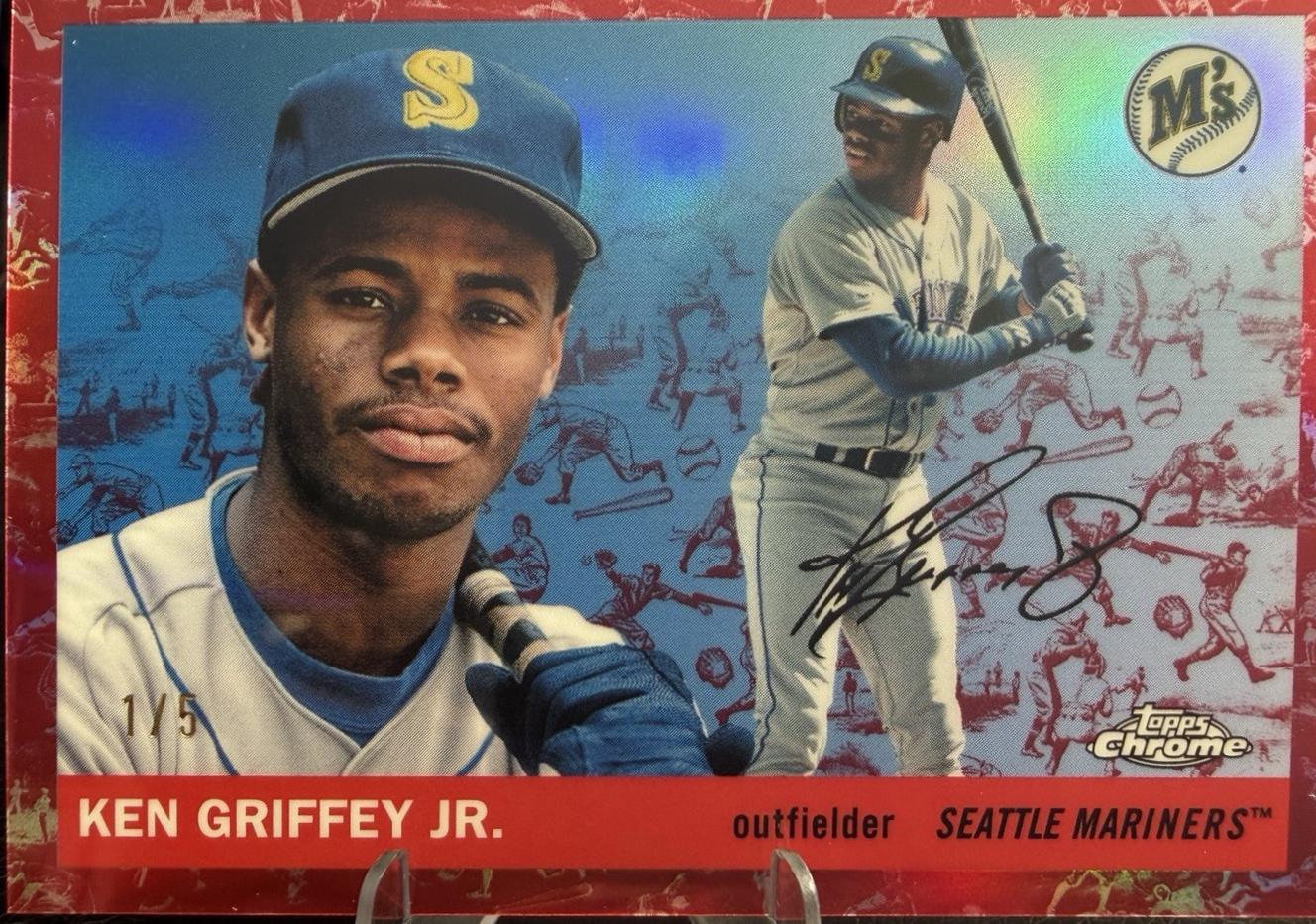 Ken Griffey Jr. [Toile Cream Red Refractor] #405