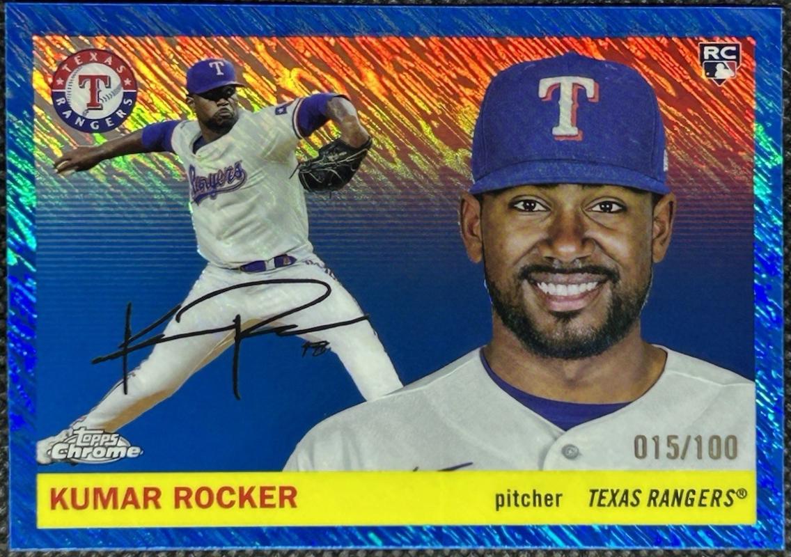 Kumar Rocker [Blue Shimmer Refractor] #209