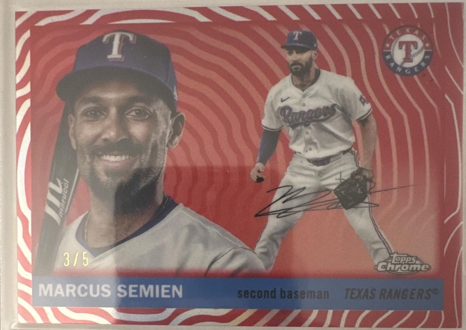 Marcus Semien [Red Vibrations Refractor] #181