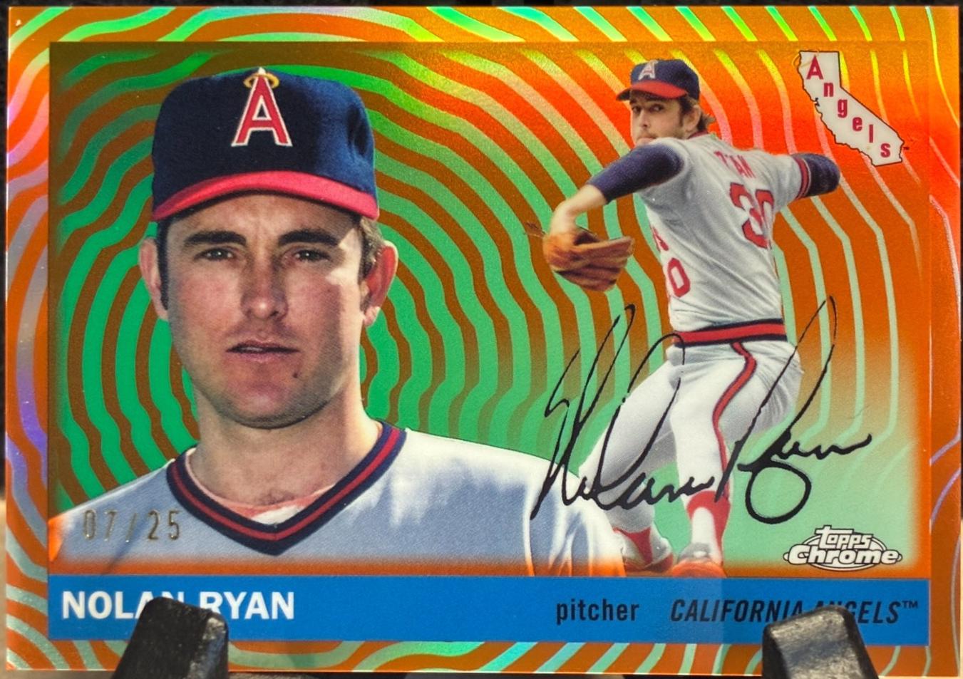 Nolan Ryan [Orange Vibrations Refractor] #398