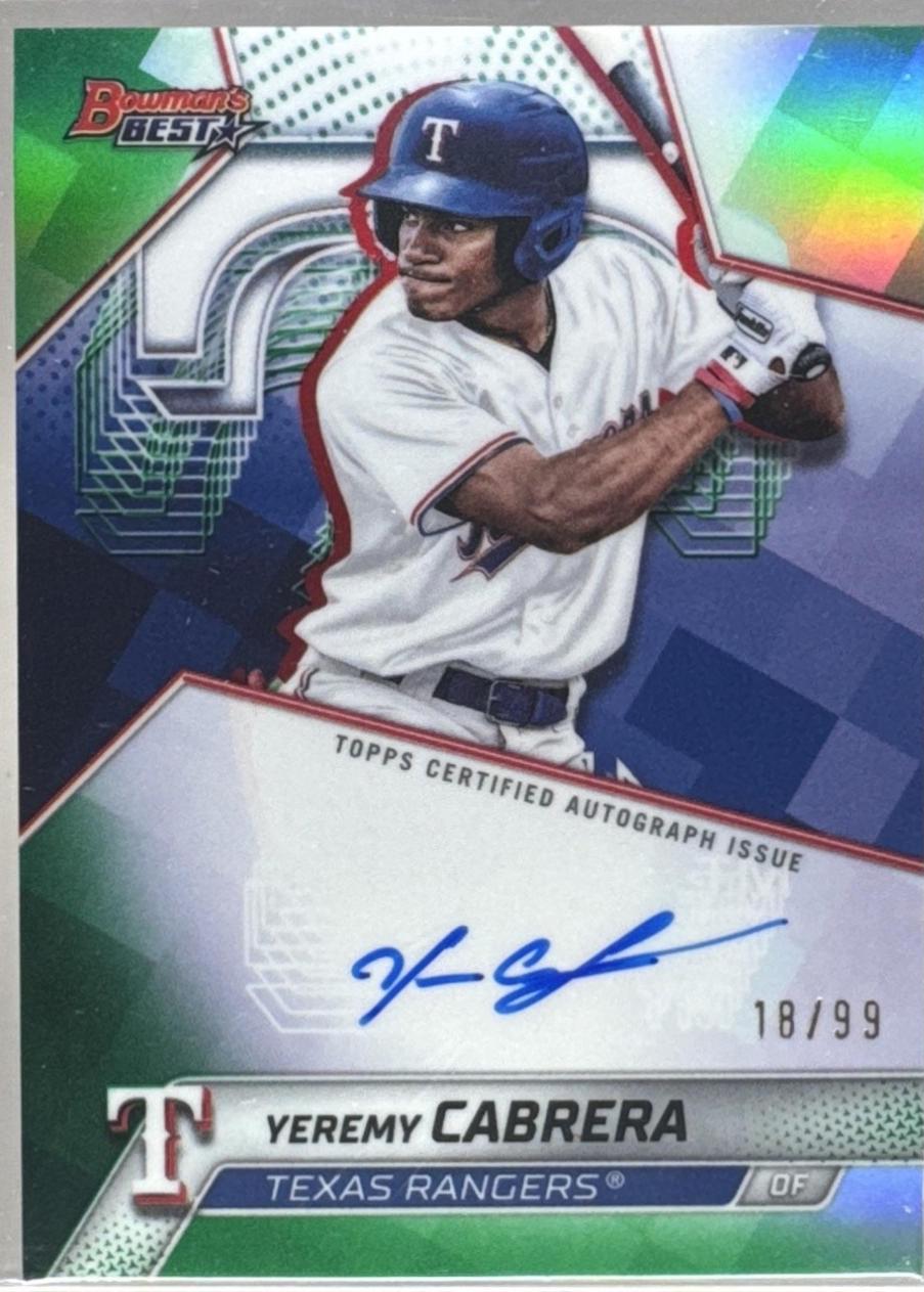 Yeremy Cabrera [Green Refractor] #B25-YCA