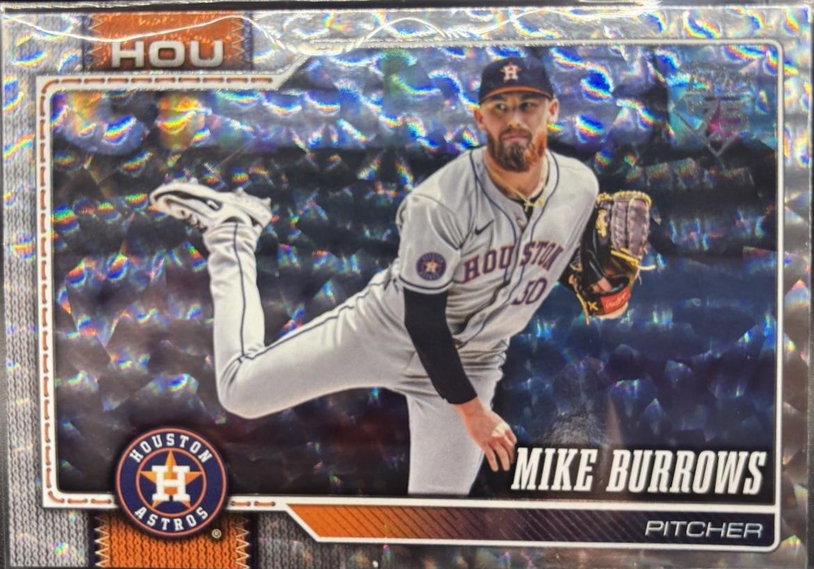 Mike Burrows [Silver Crackle Foil] #413