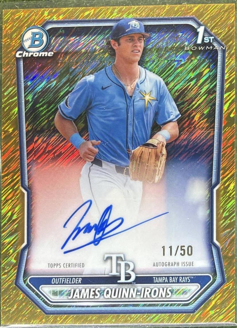James Quinn-Irons [Gold Shimmer Refractor] #CPA-JQU