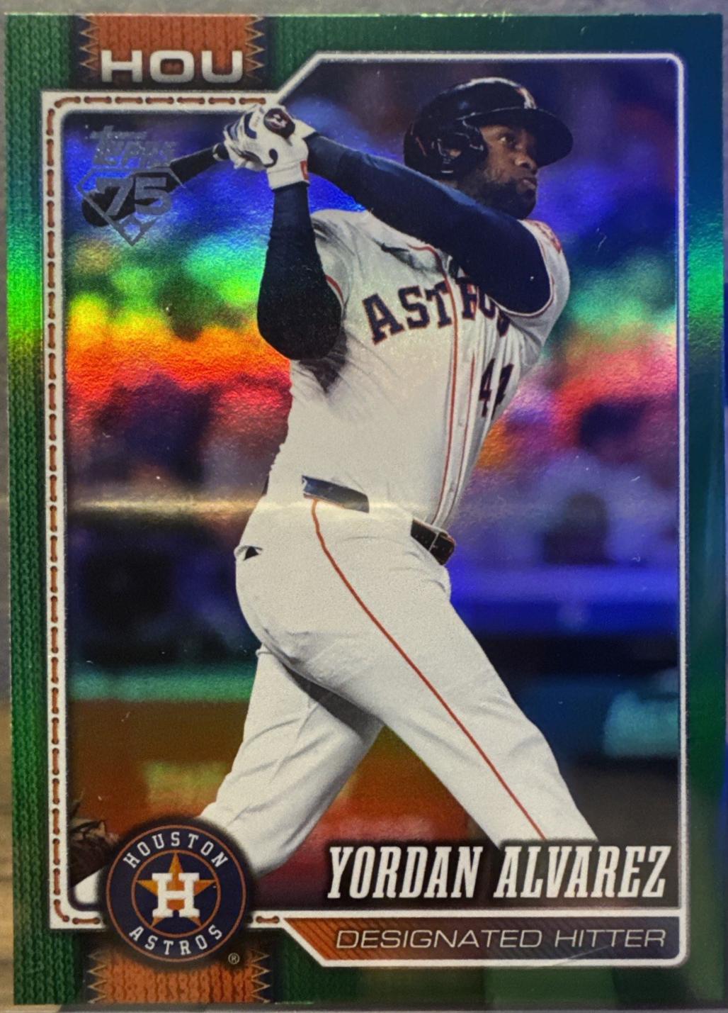 Yordan Alvarez [Green Rainbow Foil] #468