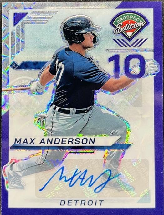 Max Anderson [Purple Scope Holo Ticket Signature] #149