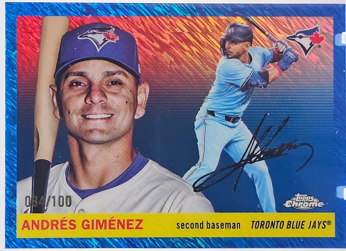 Andres Gimenez [Blue Shimmer Refractor] #6