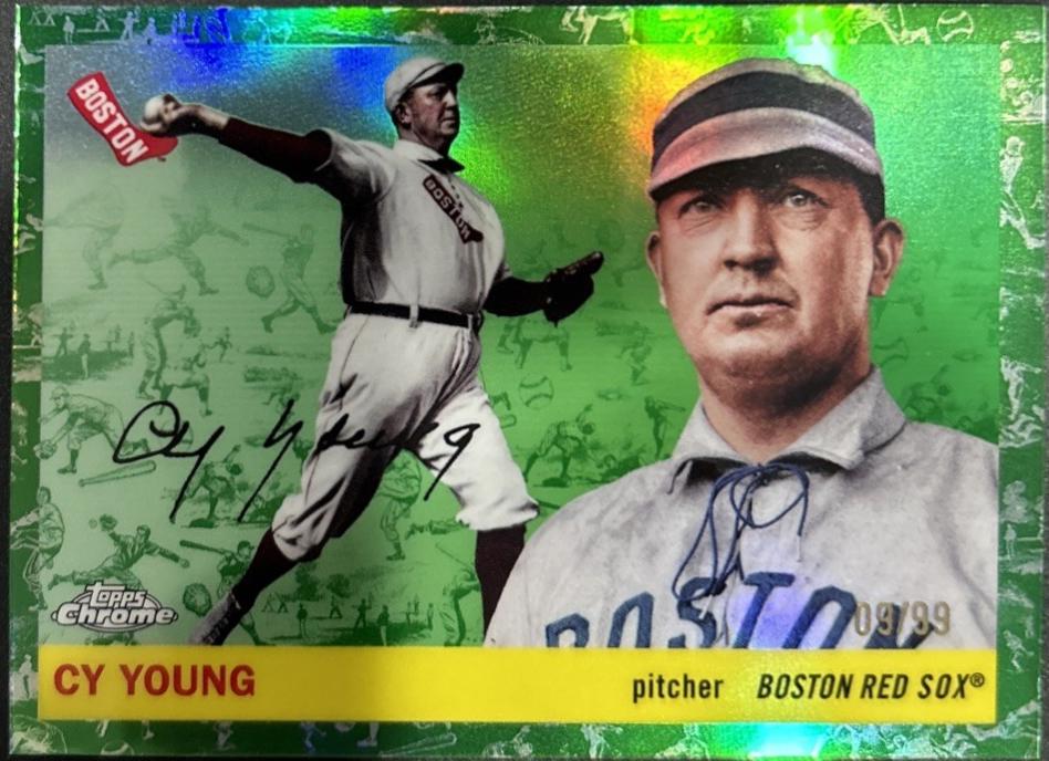 Cy Young [Toile White Green Refractor] #251