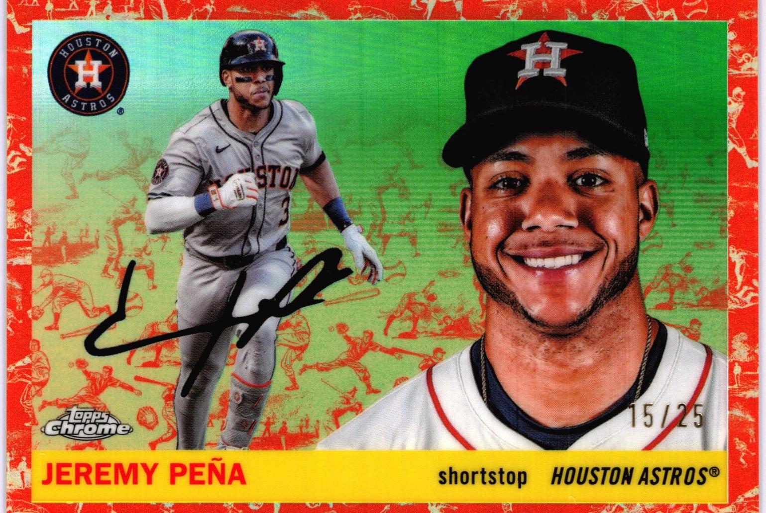 Jeremy Pena [Toile White Orange Refractor] #55