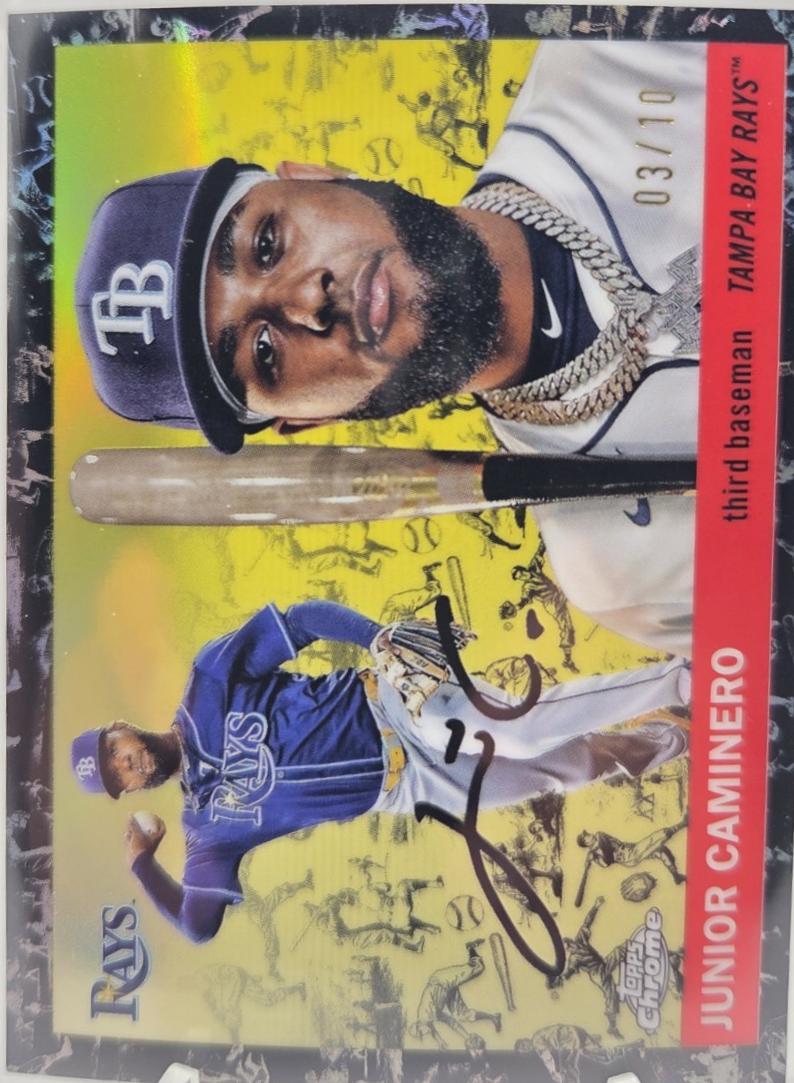 Junior Caminero [Toile Cream Black Refractor] #168