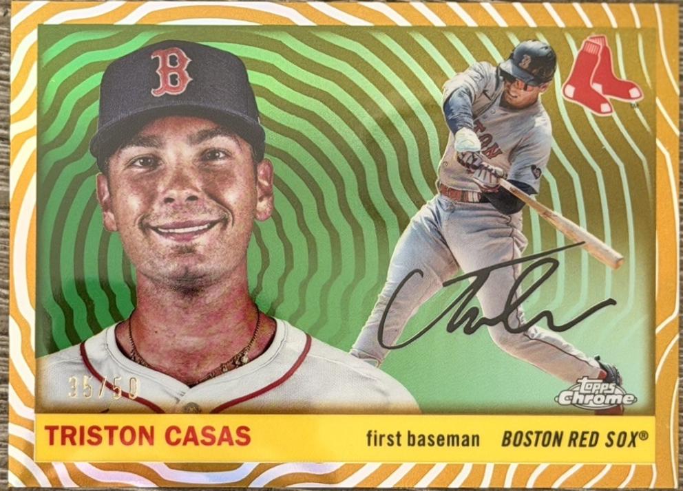 Triston Casas [Gold Vibrations Refractor] #110