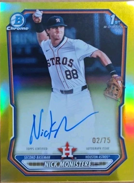 Nick Monistere [Yellow X-Fractor] #CPA-NM